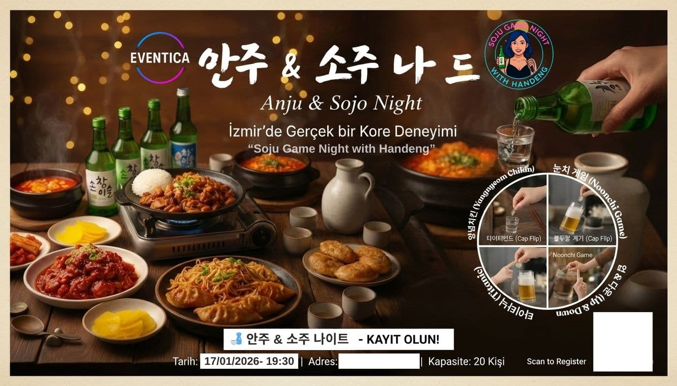 안주 & 소주 나이트 (Anju & Soju Game Night) - İzmir, Türkiye