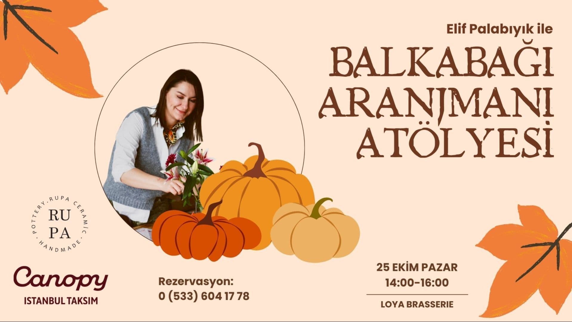 Balkabağı Aranjmanı Atölyesi - Şehit Muhtar, Tarlabaşı Blv 122-140, Beyoğlu/İstanbul, Türkiye