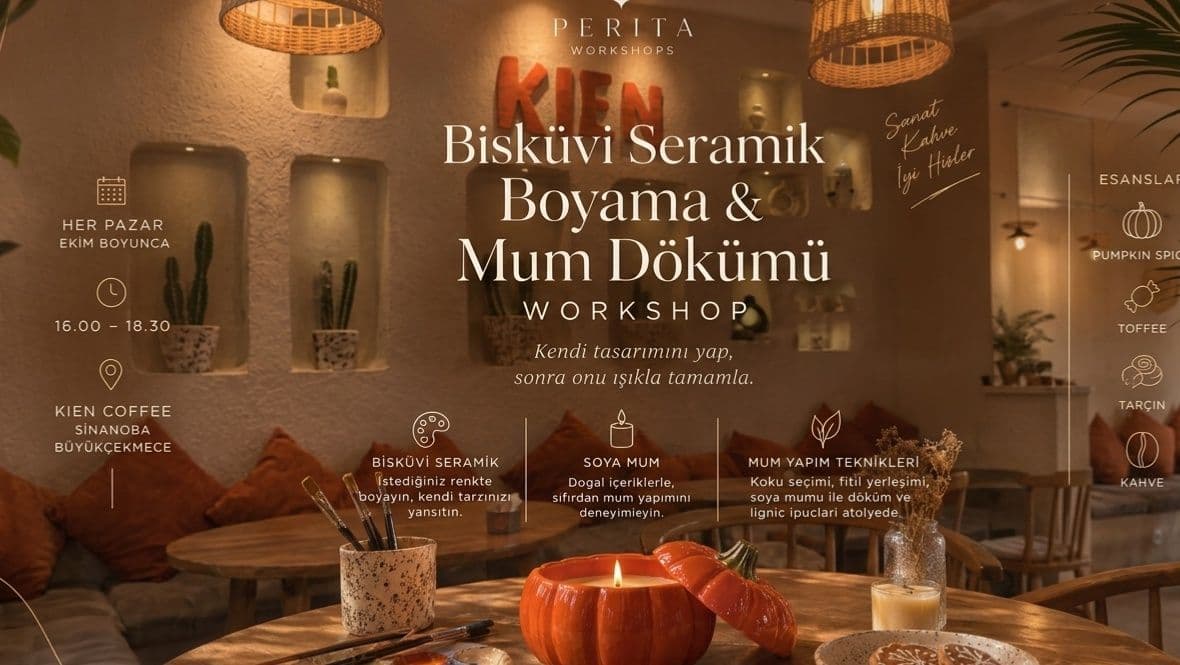 Bisküvi Seramik Boyama & Mum Döküm Atölyesi - KIEN Coffee, Sinanoba, Mustafa Kemal Bulvarı, Büyükçekmece/İstanbul, Türkiye