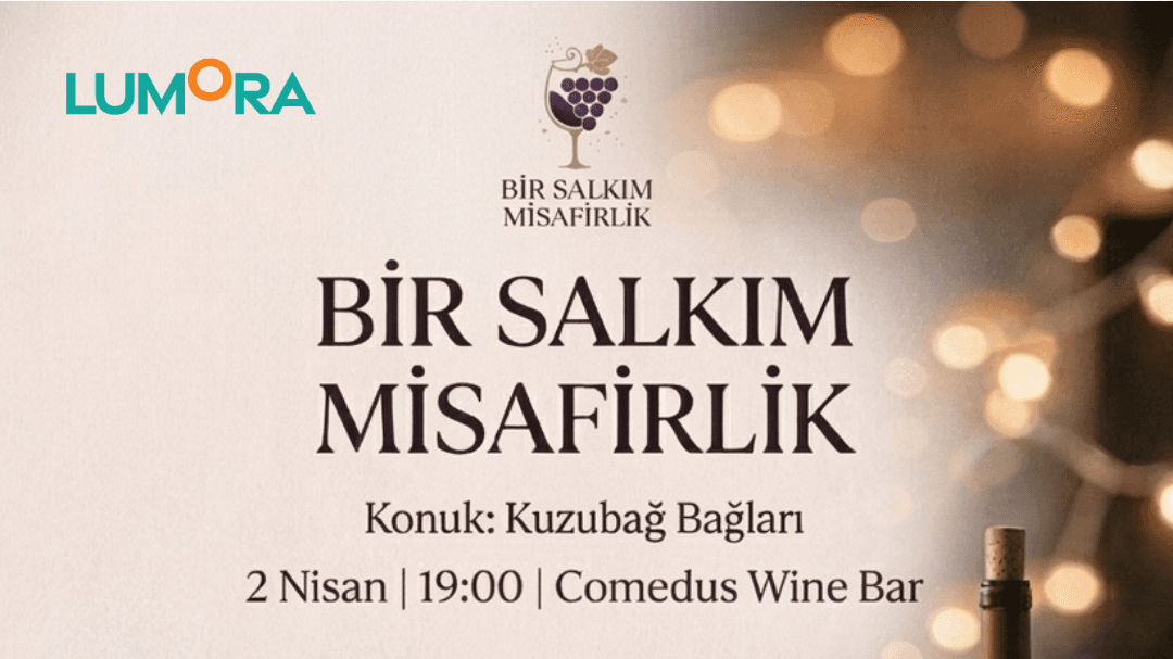 Bir salkım misafirlik
Konuk:Kuzubağ Bağları - Comedus, Asmalı Mescit, General Yazgan Sokak, Beyoğlu/İstanbul, Türkiye