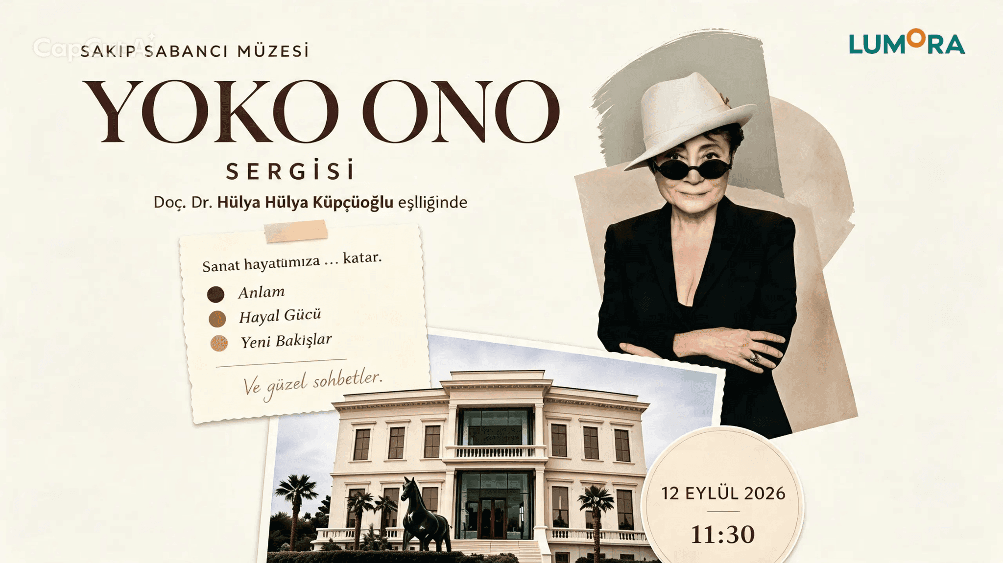 Sakıp Sabancı Müzesi’nde Yoko Ono Sergisi Gezisi! - Emirgan, Sakıp Sabancı Müzesi, Sarıyer/İstanbul, Türkiye