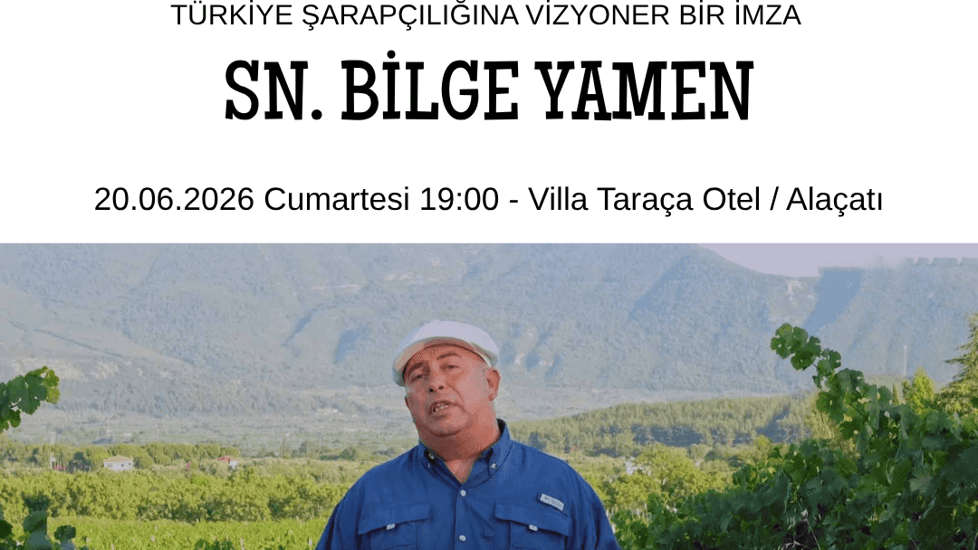 Bilge Yamen sunumu ile “Alaçatı” Yedibilgeler Şarapları Tadımı - Villa Taraça Romantik Otel - Alaçatı, Ovacık, 7152. Sokak, Çeşme/İzmir, Türkiye