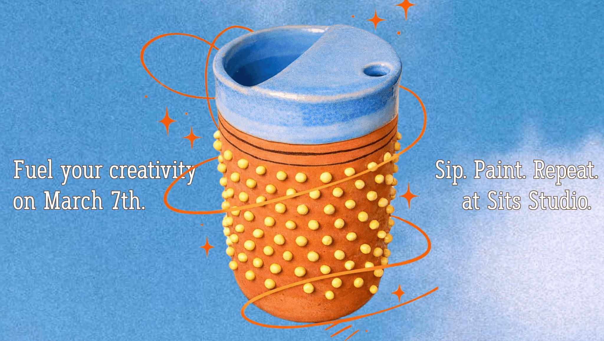 Seramik to go cup painting