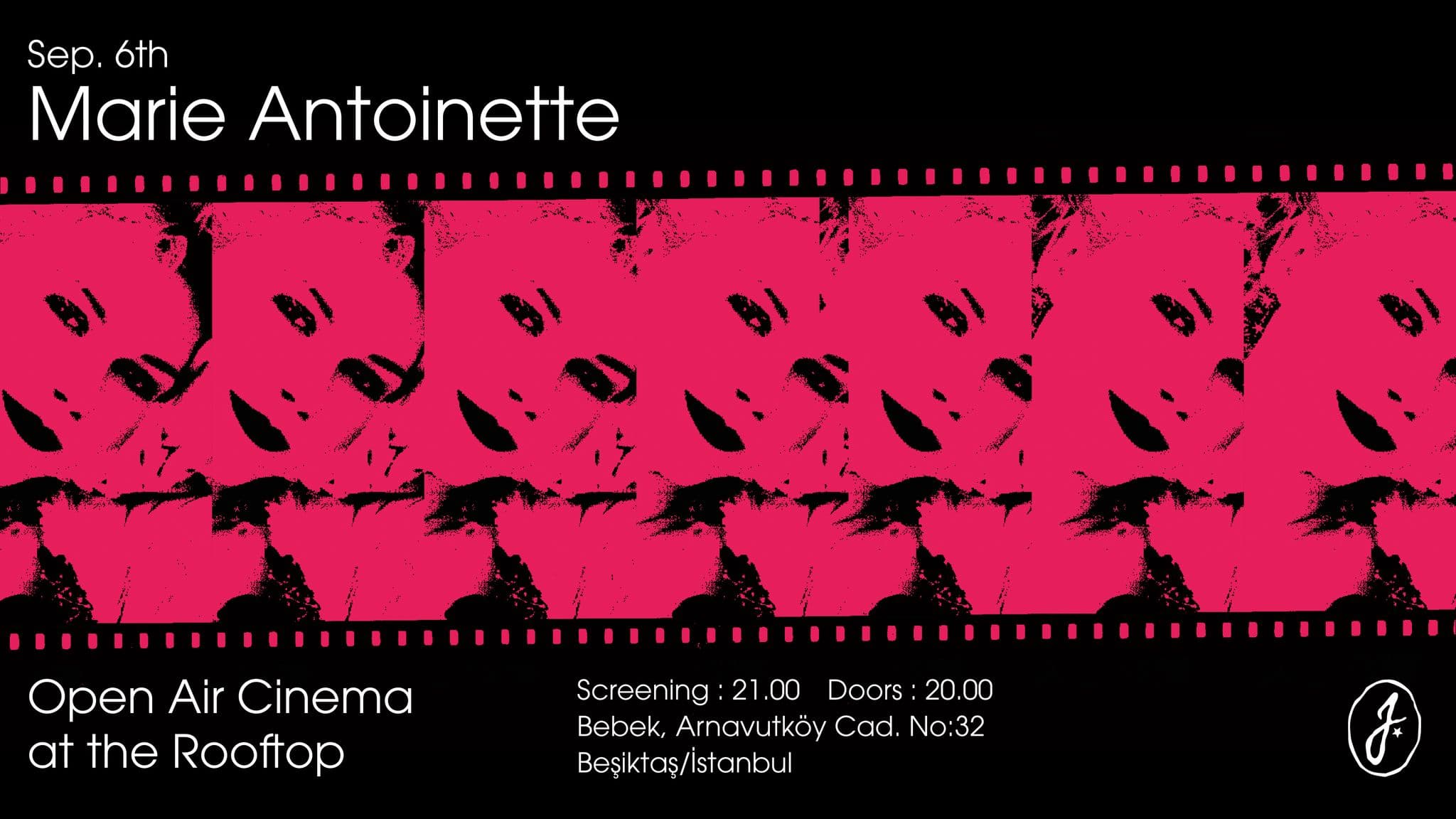 Marie Antoinette: Açık Hava Sinema @ Joanna Rooftop - Arnavutköy, Bebek Arnavutköy Caddesi No:32, Beşiktaş/İstanbul, Türkiye