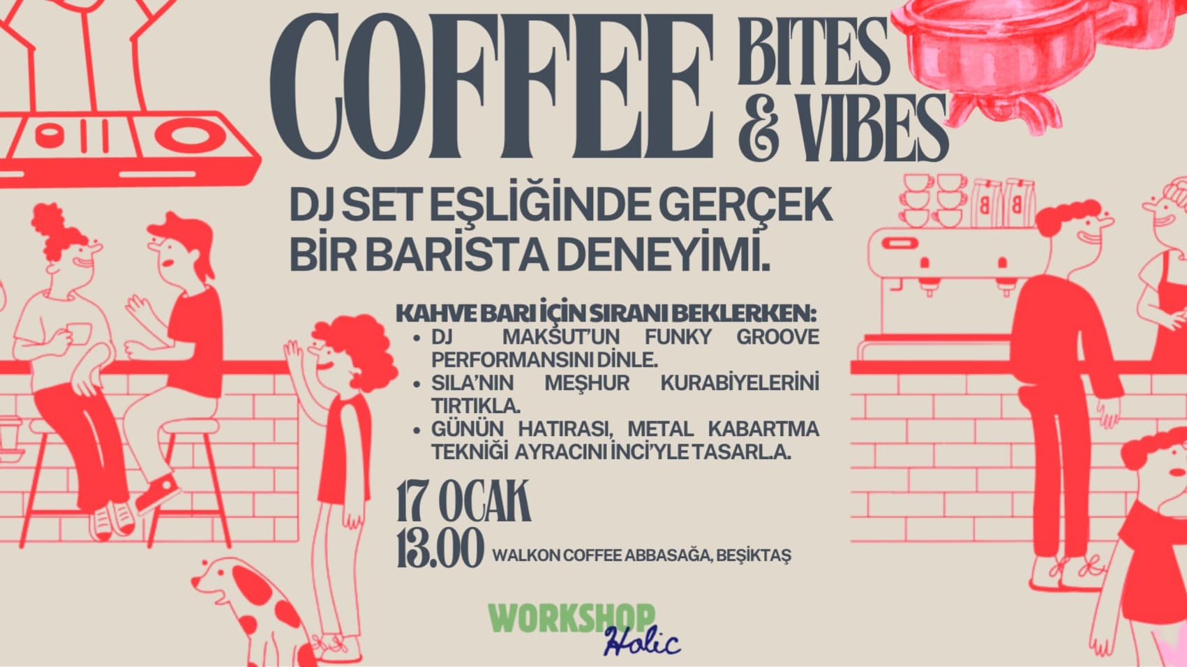 Coffee, Bites & Vibes - WalkOn Coffee, Abbasağa, Salnameci Sk. no 43A, 34353 Beşiktaş/İstanbul, Türkiye