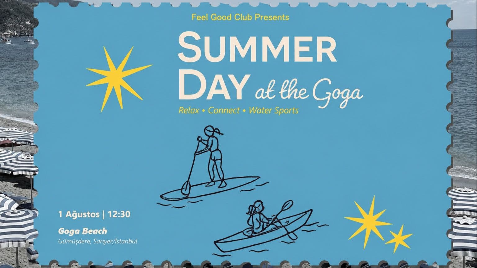 Summer Day | Plaj & Su Sporları Deneyimi - Goga Beach, Gümüşdere, Yaprak Sok, Sarıyer/İstanbul, Türkiye