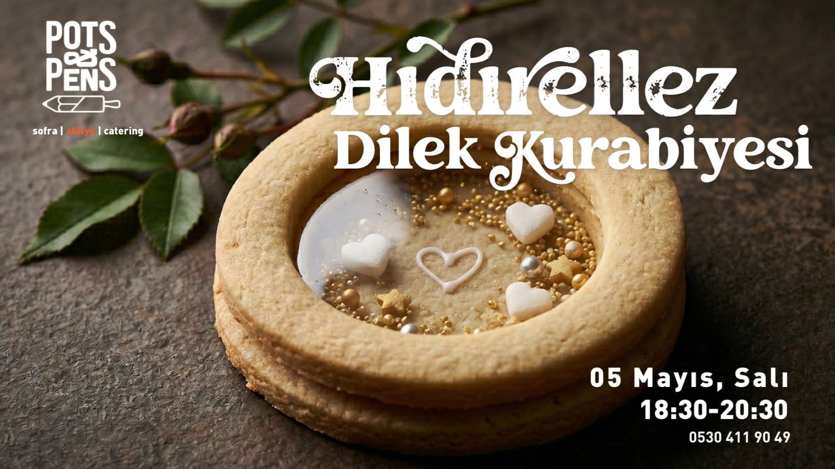 Hıdırellez Dilek Kurabiyesi Atölyesi - Pots and Pens, Akatlar, Beşiktaş/İstanbul, Türkiye