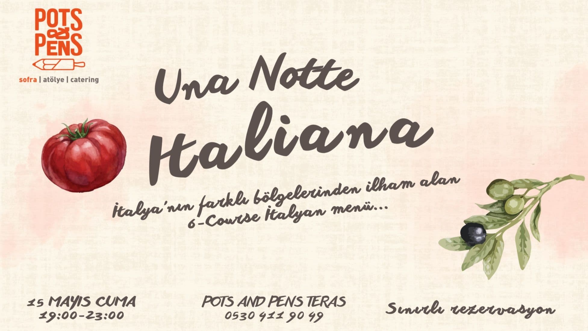 Una Notte Italiana - Pots and Pens, Akatlar, Beşiktaş/İstanbul, Türkiye