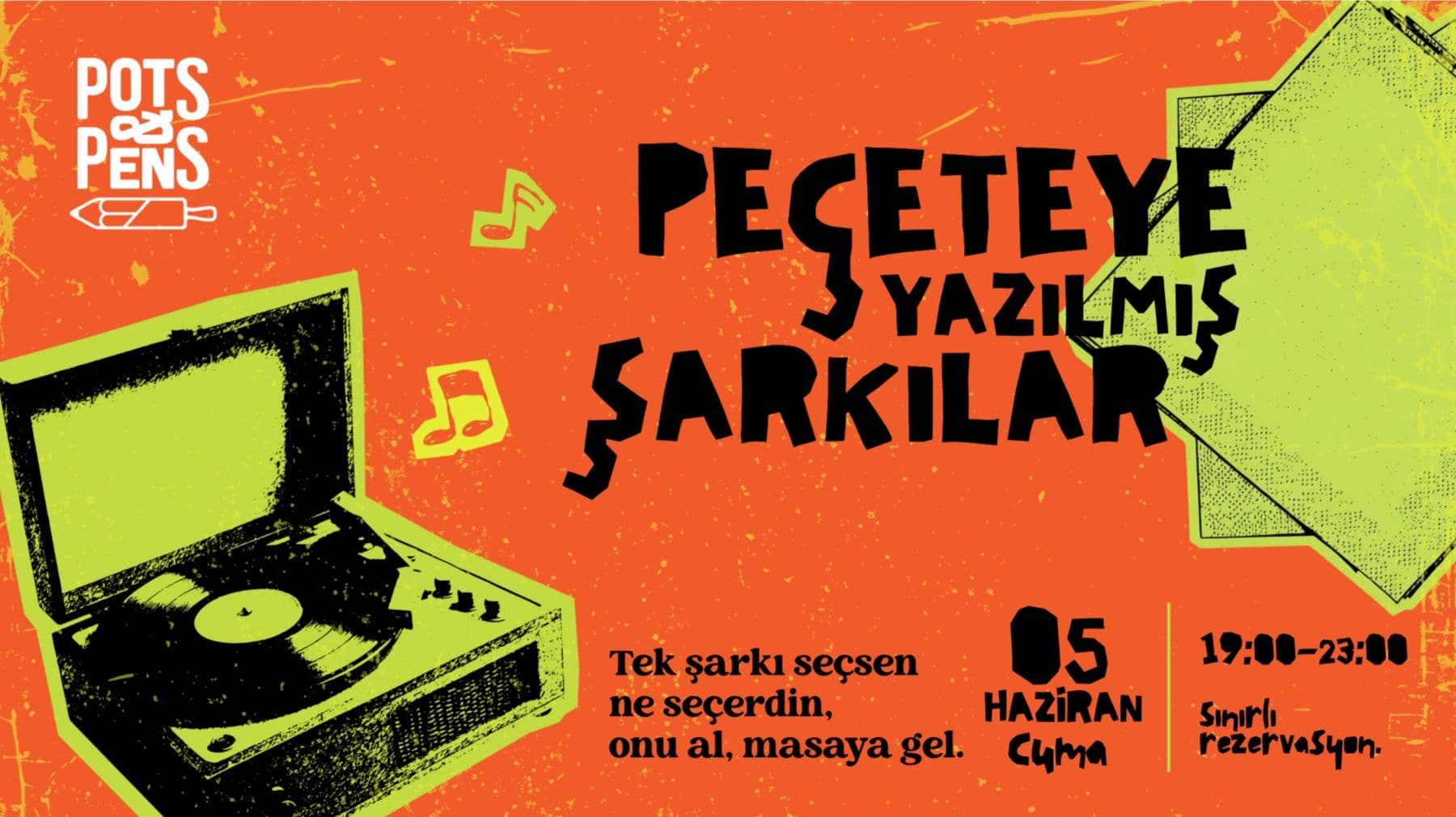 Peçeteye Yazılmış Şarkılar