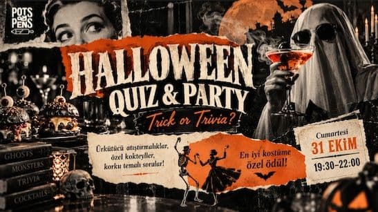 Halloween Quiz & Party: Trick or Trivia? - Pots and Pens, Akatlar, Beşiktaş/İstanbul, Türkiye