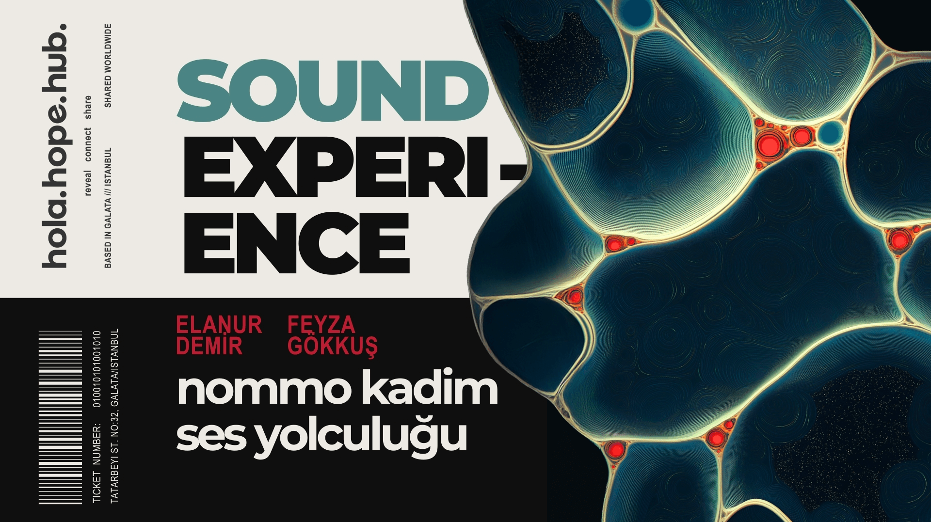 Nommo Kadim Ses Yolculuğu - Hola Hope Hub, Müeyyedzade, Tatar Beyi Sokak, Beyoğlu/İstanbul, Türkiye