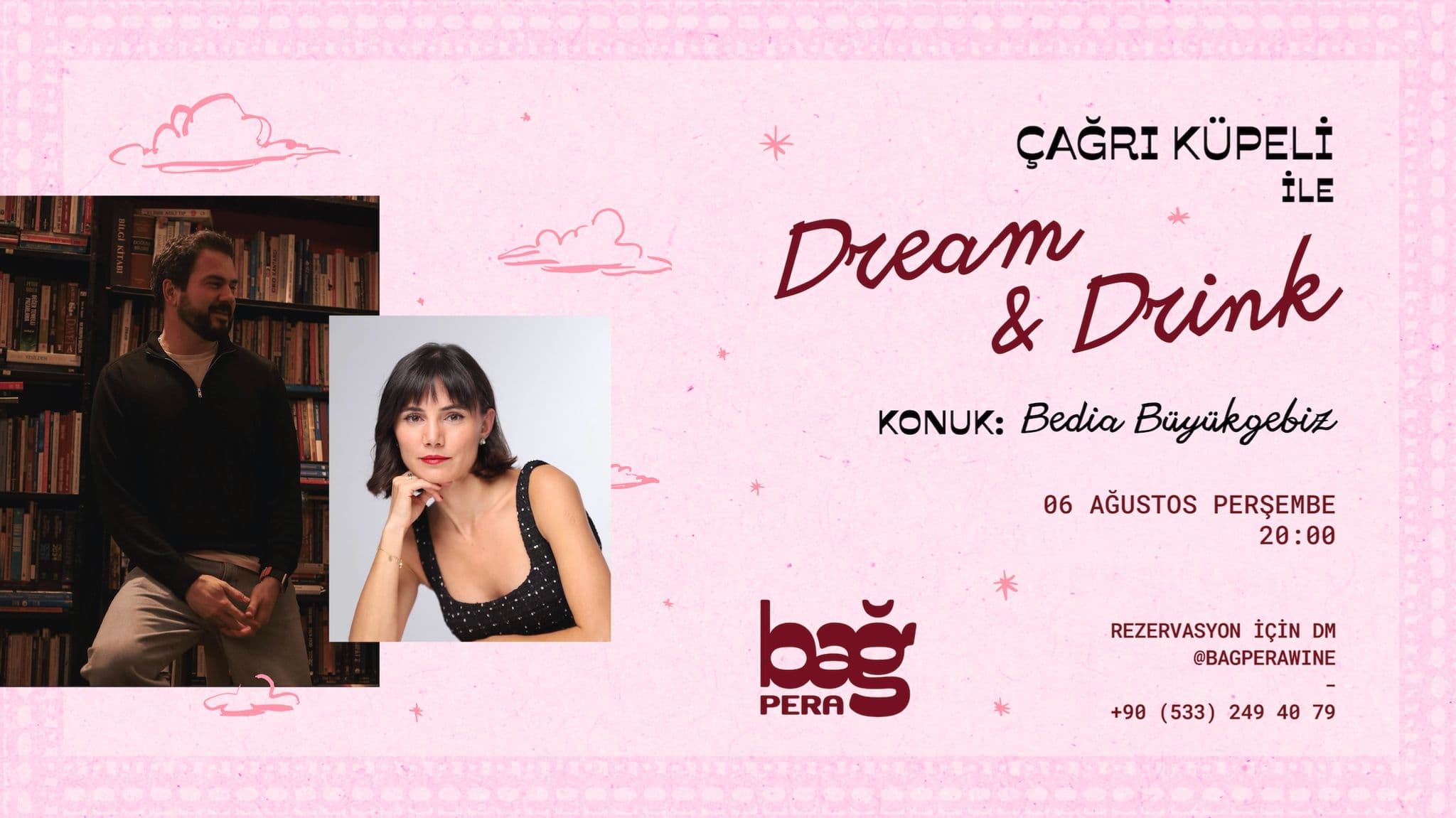 Çağrı Küpeli ile Drink & Dream - Bağ Pera, Asmalı Mescit, İstiklal Caddesi, Beyoğlu/İstanbul, Türkiye
