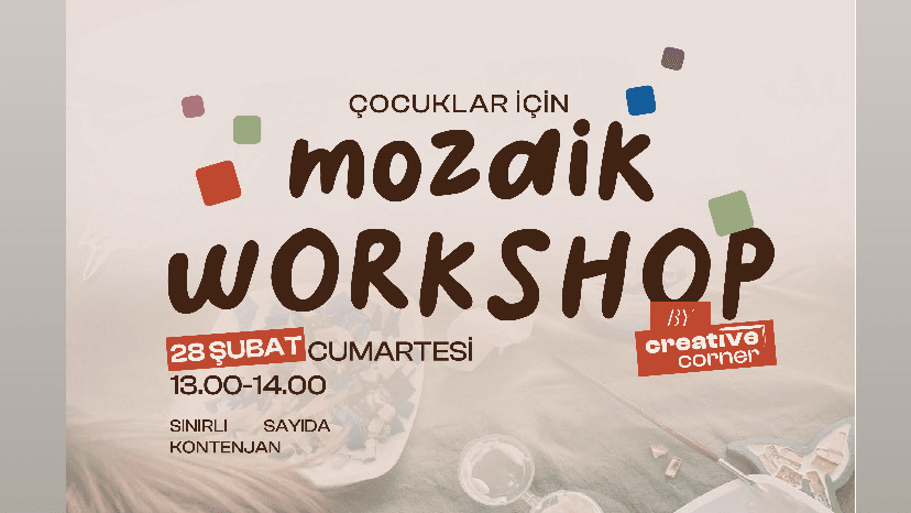 Çocuklar için Mozaik Workshop - Aziz Mahmut Hüdayi, Hüdai Mahmut Sokak, Üsküdar/İstanbul, Türkiye