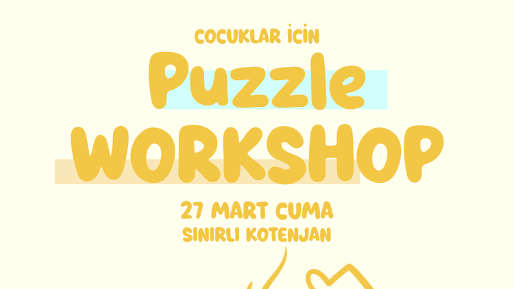 Çocuklar için PUZZLE WORKSHOP