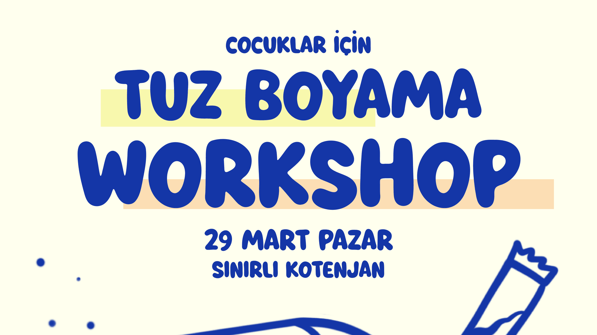 Çocuklar için TUZ BOYAMA WORKSHOP