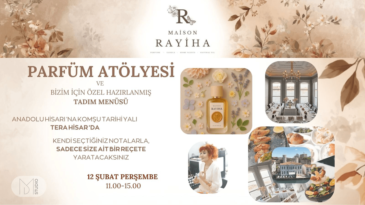 Parfüm yapımı & Lezzet Şöleni Atölyesi - Beykoz/İstanbul, Türkiye