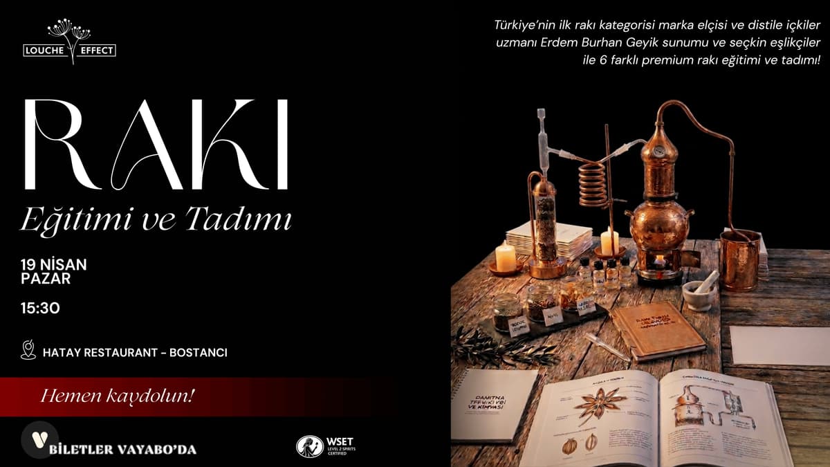 Distile Deneyimler: Rakı Eğitimi ve Tadımı - Hatay Restaurant, Bağdat Cad. No: 526, Bostancı, Kadıköy / İstanbul