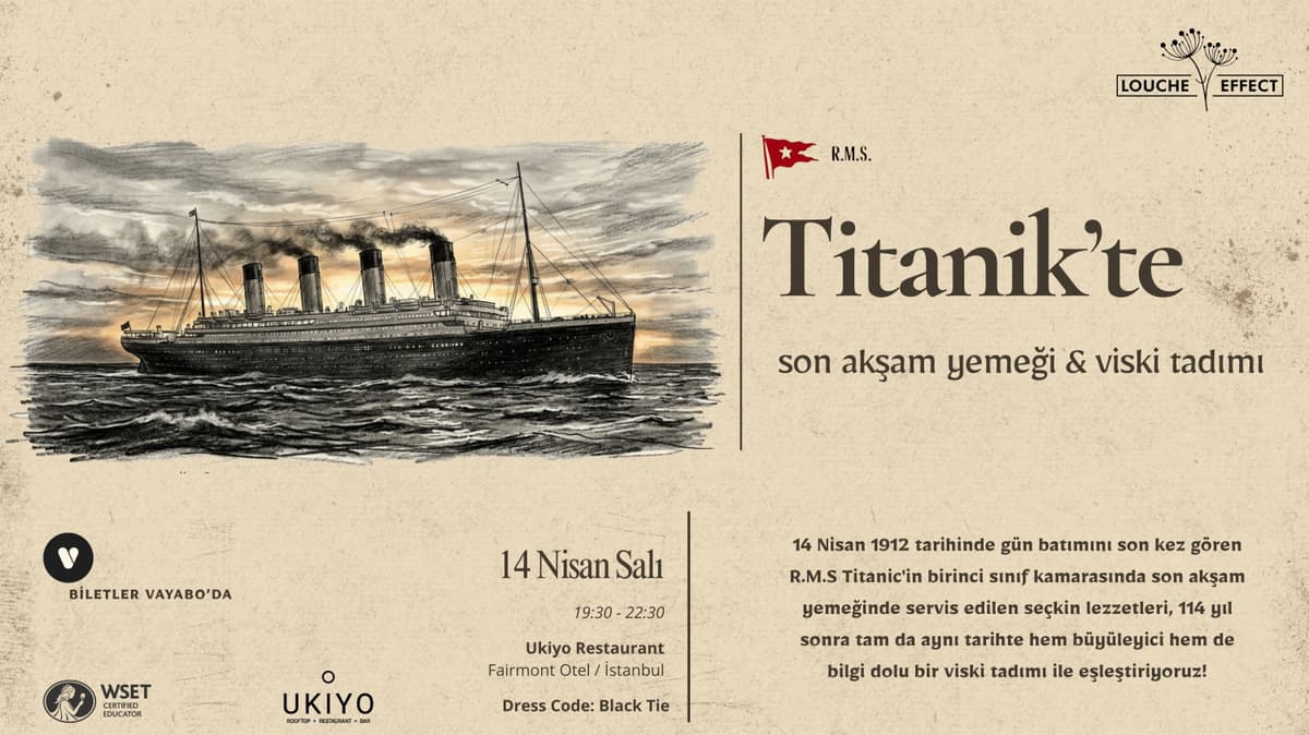 Titanik'te Son Akşam Yemeği ve Viski Tadımı (1912)