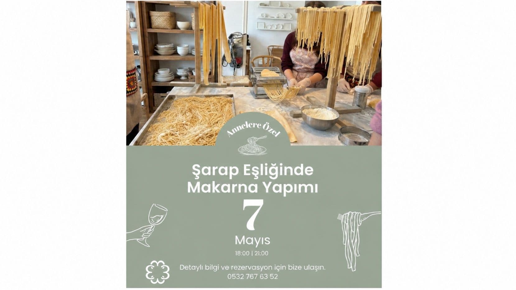 Şarap & Makarna Gecesi - Reşitpaşa, Sezai Bey Caddesi No:71, Sarıyer/İstanbul, Türkiye