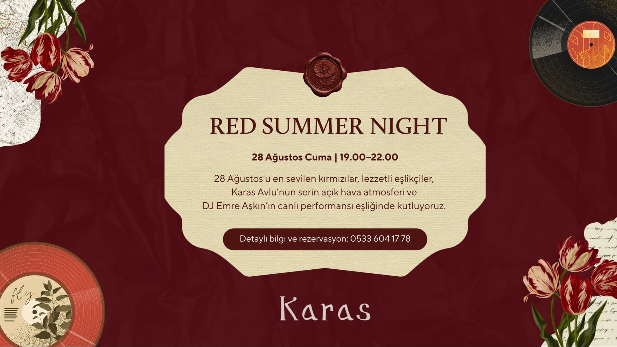 Dünya Kırmızı Şarap Günü'nü Karas'ta Kutluyoruz - Karas Wine Bar & Bites, Şehit Muhtar, Eski Çeşme Sokak, Beyoğlu/İstanbul, Türkiye