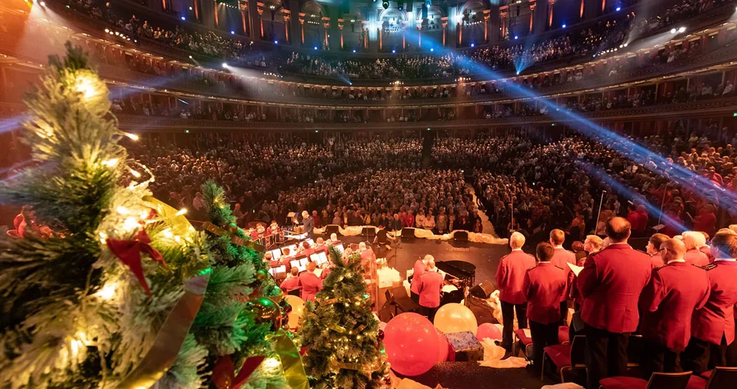 The Salvation Army finishing a Christmas Carol Concert in Royal Albert Hall
